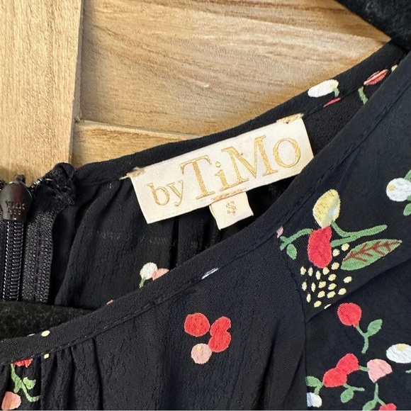 By Timo Floral Cherry Print Maxi Dress size S - Picture 11 of 13